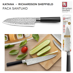 [107.690.5427839] Faca Santoku 17,5Cm Linha Katana Richardson Sheffield       