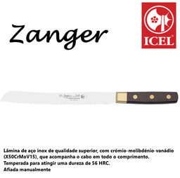 [107.233.7005.20] Faca Para Pão 20Cm Inox  (X50Crmov15) Zanger  Icel          