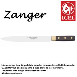 [107.233.7007.25] Faca Para Trinchar 25Cm Inox (X50Crmov15) Zanger Icel       
