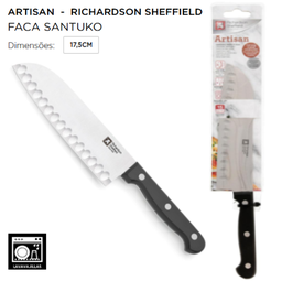 [107.690.7437582] Faca Santuko Artisan 17,5Cm  Richardson Sheffield           