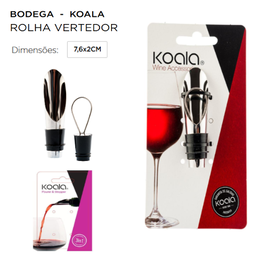 [107.690.8044310] Rolha Vertedora Anti-Gota C/Tampa Inox Bodega Koala         