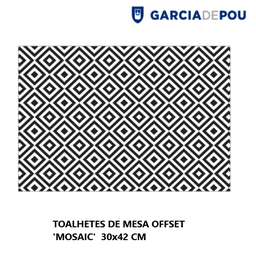 [964.272.35] Toalhetes De Mesa Offset Mosaic 30X42Cm  500 Unid.          