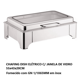 [107.0434381128] Chafing Dish Elétrico  C/ Janela 55X43X20Cm                 