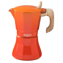 [107.640.78674] Cafeteira De Aluminio  9 Chavenas Petra Cor Laranja Indução 