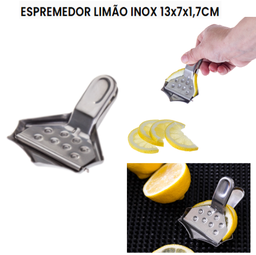 [107.04306820011] Espremedor Limão Inox 13X7X1,7Cm                            