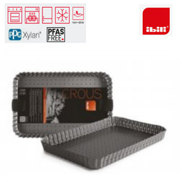 [107.676.835231] Molde Retangular Perfurado 31X21X3Cm Anti-Aderente Ibili    