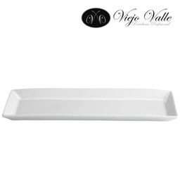 [880.B2540] Travessa Porcelana Branca 23,5X12X2Cm Ming Viejo Valle      