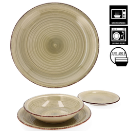 [107.690.4475028] Prato Raso 27Cm Natura Vita Ceramica Grés Qd                