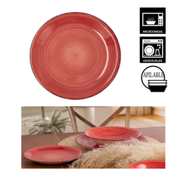 [107.690.5424903] Prato Sobremesa 19Cm Coral Vita Ceramica Grés Qd            