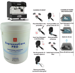 [248.97000.556.001] Detergente Limpeza Maquina Cafe Espressocare Pro 500G       
