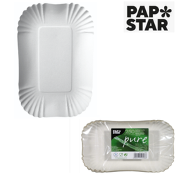 [107.881.11306] 250 Taças De Cartão Pure  13X17,5X3Cm Branco                