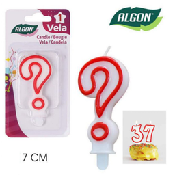 [107.BA01022374968] Vela De Aniversário Nº Interrogação  Unidade                