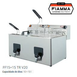 [100.2.0.092.3000] Fritadeira Elétrica 10+10Lts Bancada Ff15+15 Tr V20 Fiamma  