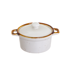 [107.0232405402] Caçarola De Servir Porcelana Canela 22Cl 10X5Cm             