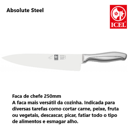 [107.251.AS10.25] Faca De Chefe 250Mm  Absolute Steel  Icel                   