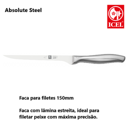 [107.251.AS07.15] Faca Para Filetes 150Mm  Absolute Steel  Icel               