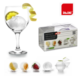 [107.676.870550] Molde De Bolas De Gelo Gintonics Xxl (2 Uds.) 7,5Cm Ibili   