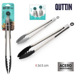 [880.BQ05010777729] Pinça De Cozinha Ponta Pbt Cabo Inox 34,5Cm Quttin          