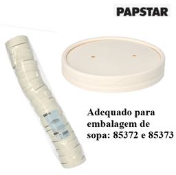 [107.881.85377] 50 Tampas Para Terrina Sopa Cartão Redondo Ø9,9Cm Papstar   