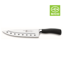 [107.201.T123.20] Faca Para Cozinheiro C/Orificios 20Cm Cb Preto Primtech     