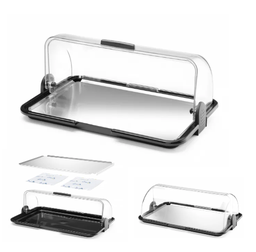 [107.650.871775] Expositor C/Tampa Basculante 465X315X(H)195 P/Quente/Frio   
