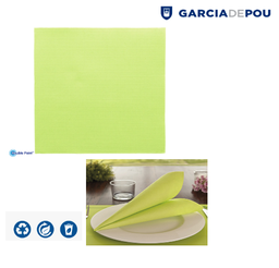 [963.131.97] Guardanapos Double Point 39X39Cm Verde Anis 50 Unid         