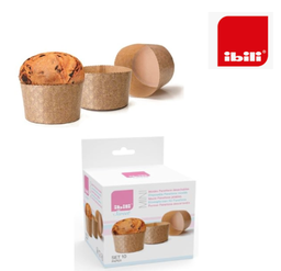 [107.676.746500] Molde Panettone Descartavel 90 Gramas 7,5X5Cm 10 Unid. Ibili
