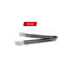 [107.873.4002765] Pinça Mini Inox 14Cm Para Presunto, Queijo, Fiambre, Gelo   