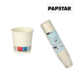 [107.881.41878] 50 Copos De Cartão To Go 0,1 L Ø 6 Cm · 6 Cm Branco Papstar 