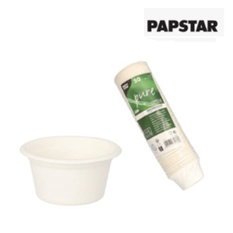 [107.881.89827] 50 Taça, Cana De Açúcar Para Molhos Pure 60Ml Ø6X3Cm Branco 