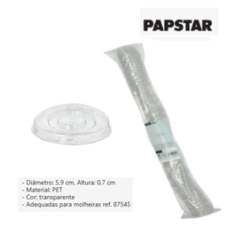 [107.881.88977] 125 Tampas Para Molheira 87545 Pet Redondo Ø5,9X0,7Cm       