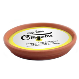 [107.640.84050] Vela De Citronela Em Terracota Ø14Cm                        