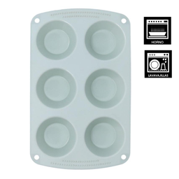 [107.690.7241796] Forma 6 Muffins Em Silicone  26,5X16,6 Ozon Qd              