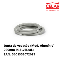 [107.900.072-07] Junta De Vedação P.Pressao Alumínio 220Mm 4,5L/6L/8L Celar  
