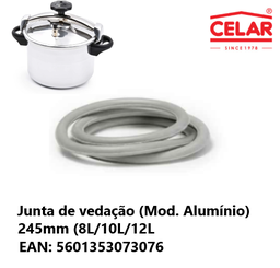[107.900.073-07] Junta De Vedação P.Pressao Alumínio 245Mm 8L/10L/12L Celar  