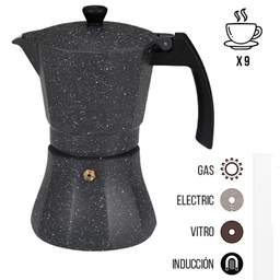 [107.640.76137] Cafeteira De Aluminio De 9 Chavenas Para Indução G.Kitchen  