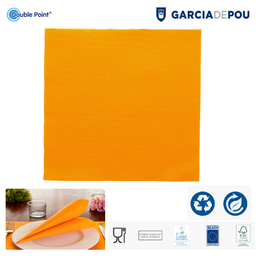 [963.131.98] Guardanapo Double Point 39X39Cm Tangerina 50 Unid           