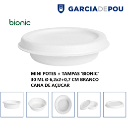 [107.257.42] Mini Potes+Tampa Br. Cana Açucar 30Ml Ø6,2X2+0,7Cm 50 Unid  