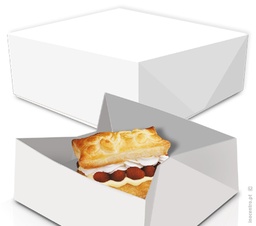 [107.CAINO2345] Caixa Cartolina Para Pastelaria 20X20X7Cm 50 Unid           