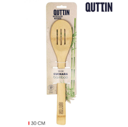 [880.BQ01015073535] Colher Com Rasgos Em Bambu 30Cm Quttin                      