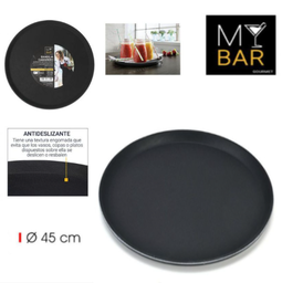 [880.BQ07032476375] Bandeja De Bar Redonda Anti-Deslizante 45Cm Mybar           