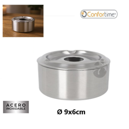 [880.BY01019978336] Cinzeiro De Agua Inox Ø9X6Cm Confortime                     