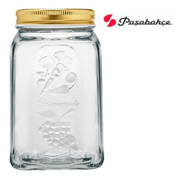 [107.80385] Frasco Vidro Com Tampa Homemade 1L Pasabahce                