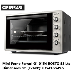 [109.2FCG10154] Mini Forno Electrico Ferrari G1 0154 Rosto 58               