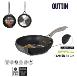 [880.QT-878SP018] Frigideira Aluminio Todo Calor 18Cm Spiral Quttin           