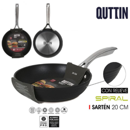[880.QT-878SP020] Frigideira Aluminio Todo Calor 20Cm Spiral Quttin           