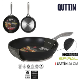 [880.QT-878SP026] Frigideira Aluminio Todo Calor 26Cm Spiral Quttin           