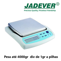 [100.JKH-4000] Balança Jadever Jkh-4000 Pesa 4000Gr Div. 1Gr A Pilhas      