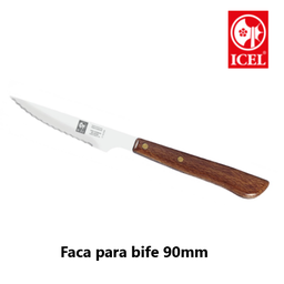 [107.229.7612.09] Faca Para Bife 90Mm Cabo Madeira Icel                       