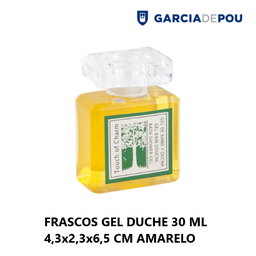 [107.218.62] Frasco Gel Duche 30Ml 4,3X2,3X6,5Cm Amarelo Unid.           